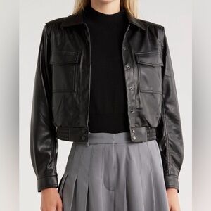 Black Leather Women's Jacket